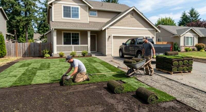 Bentgrass Sod Installation in Rockwall, TX