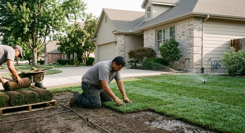 Grass Installation in Rockwall, TX